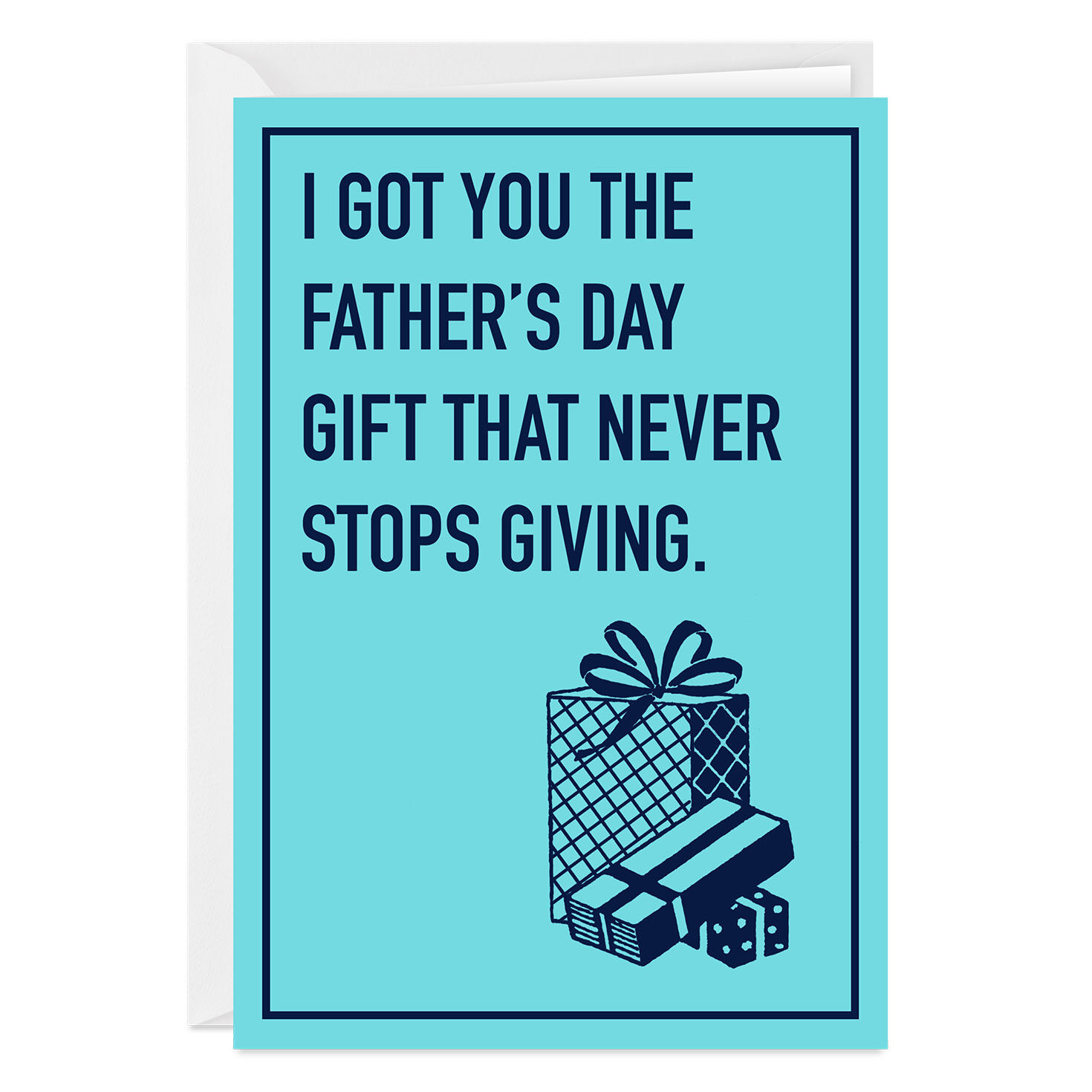 Never-Ending Gift Funny Custom Father's Day Card