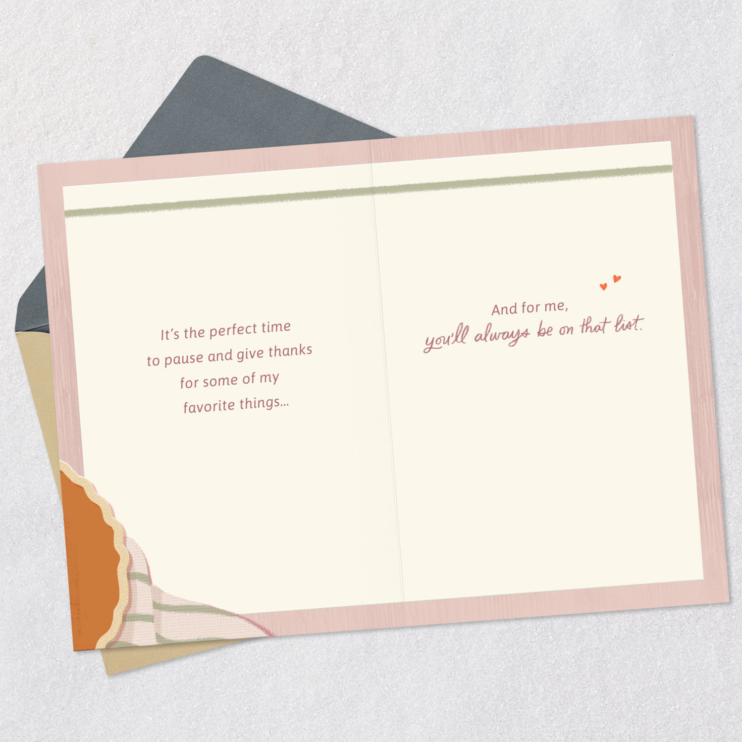 Pie Baking Thanksgiving Card for Someone Special Open card with envelope image number 3