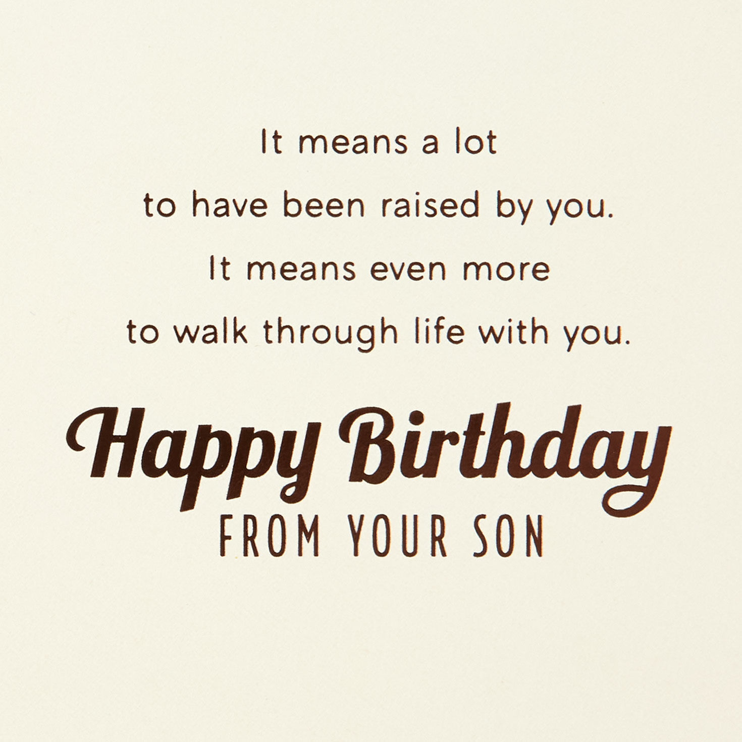 Father and Son on Walk Birthday Card for Dad Sentiment image number 3