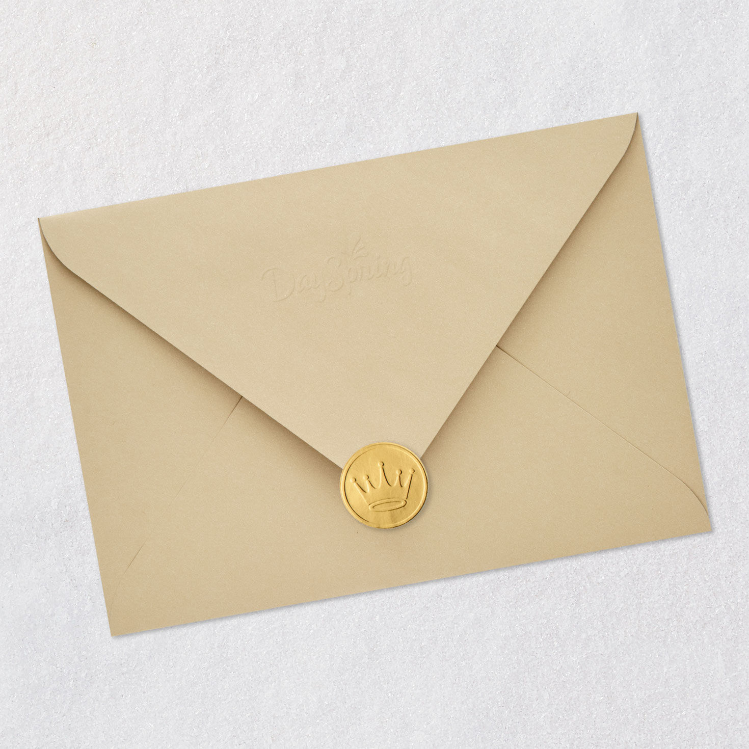 Cornucopia on Blue Thanksgiving Card Envelope Back with Seal image number 7