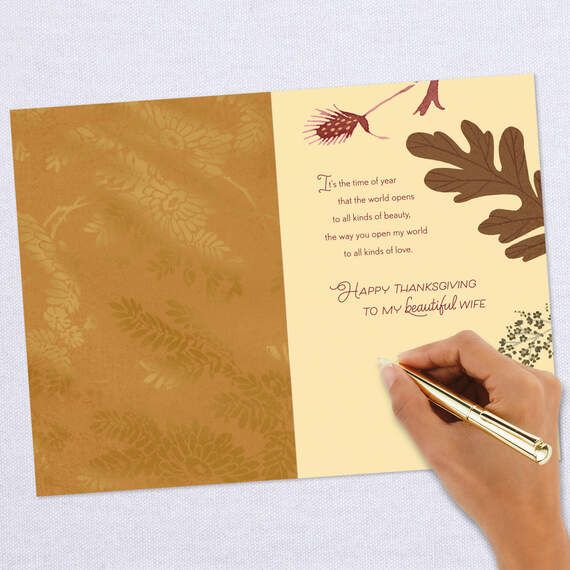 I Love You Thanksgiving Card for Wife, , large image number 6