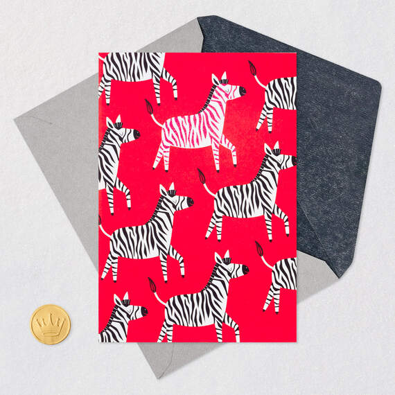 Special You Pink Zebra Valentine's Day Card, , large image number 5