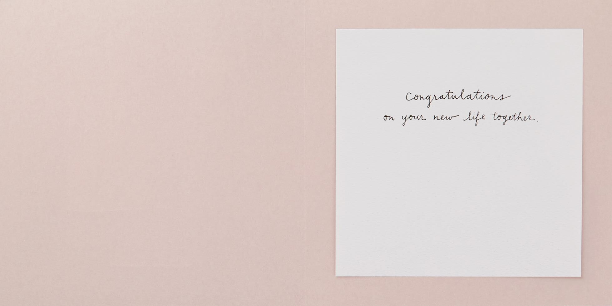 Mr. and Mrs. Wedding Card