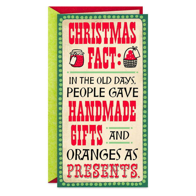 Old Timey Lettering Funny Money Holder Card Card Front image number 1