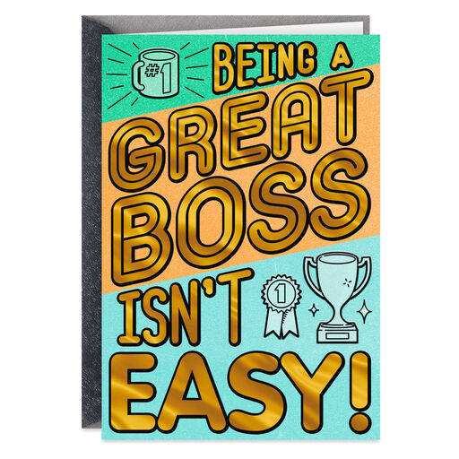 You Make It Look Easy Boss's Day Card, 