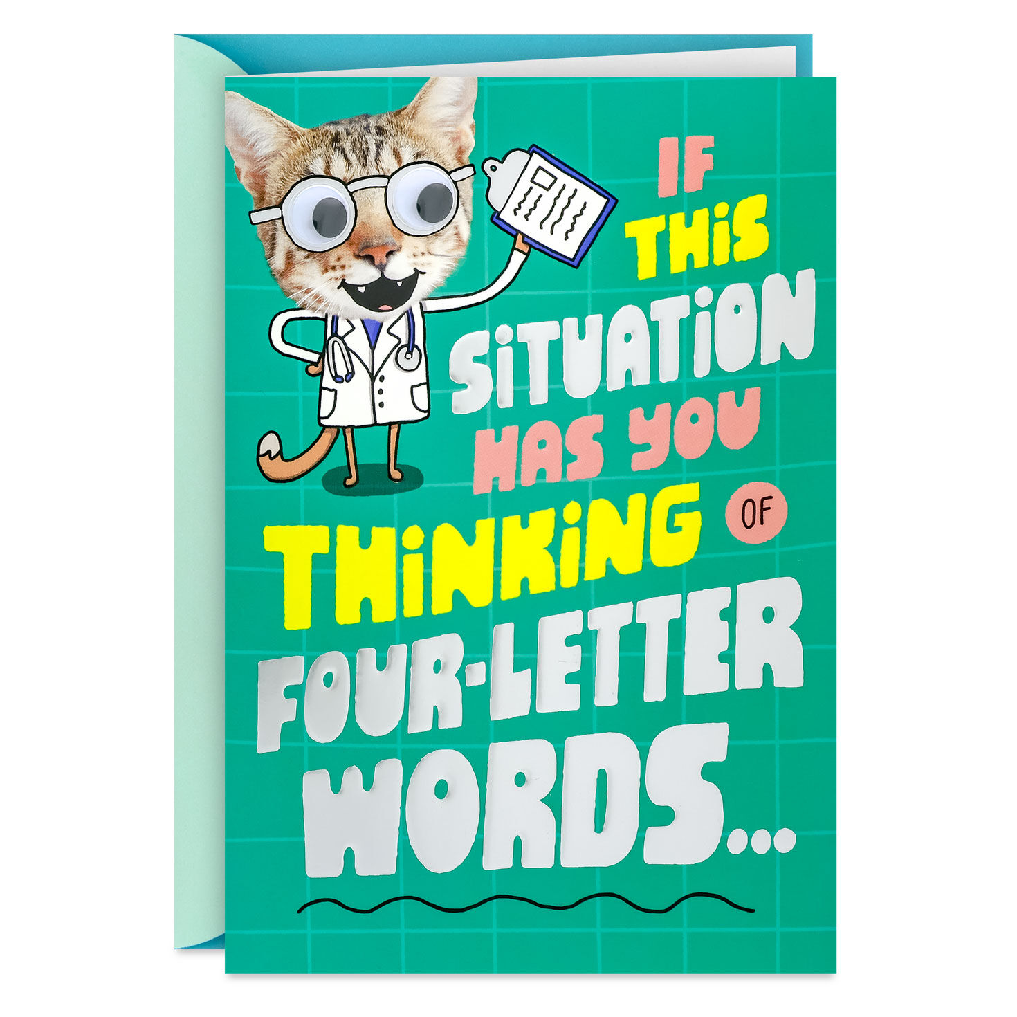 Hope and Hugs Funny Get Well Card