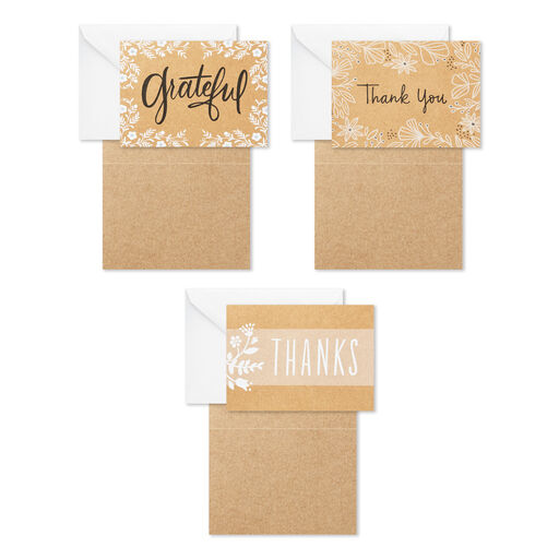 Rustic Floral Boxed Blank Thank-You Notes Assortment, Pack of 48, 