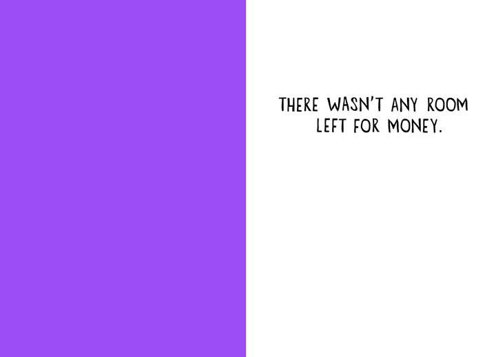 All Love, No Money Funny Birthday Card