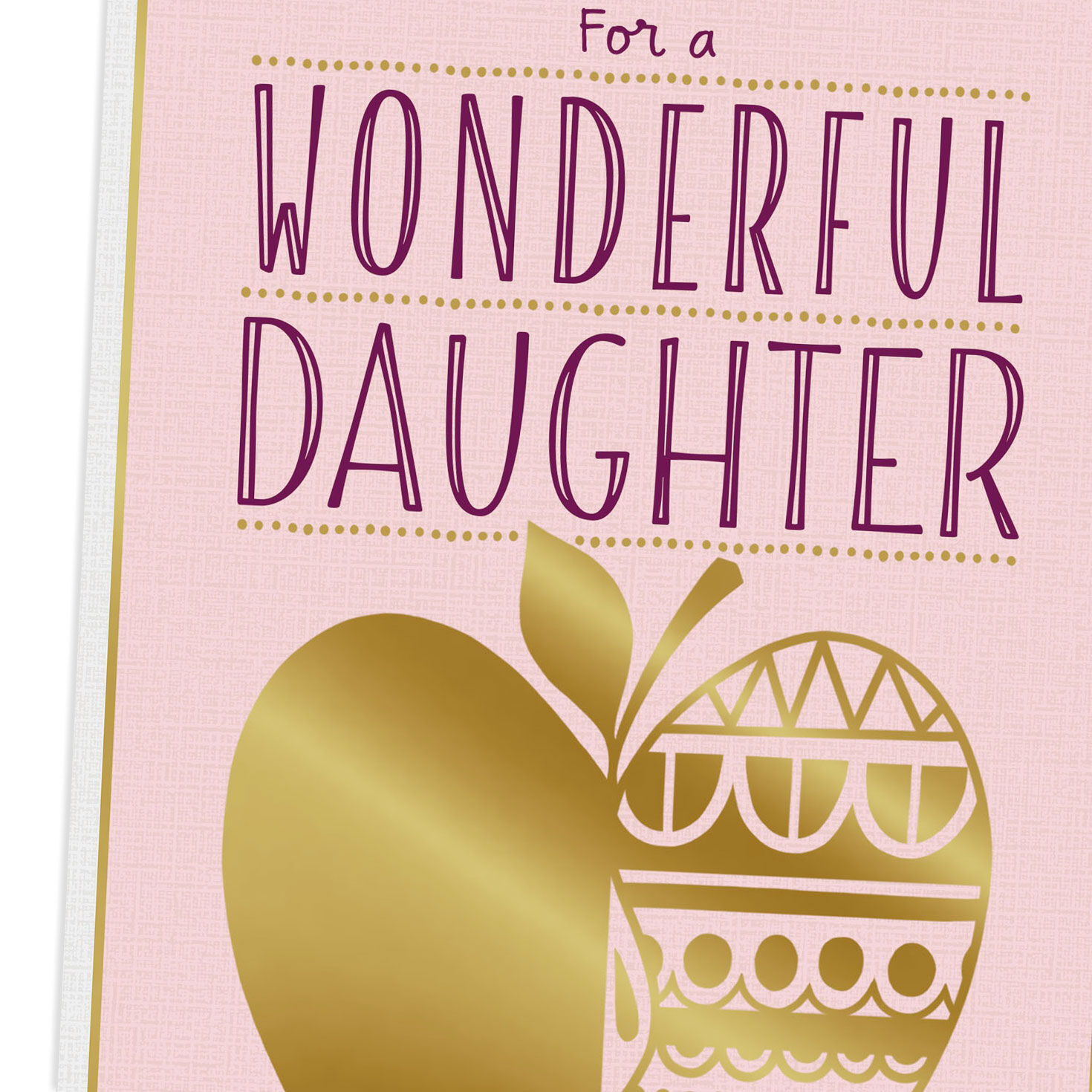 Golden Apple Rosh Hashanah Card for Daughter, , large image number 4