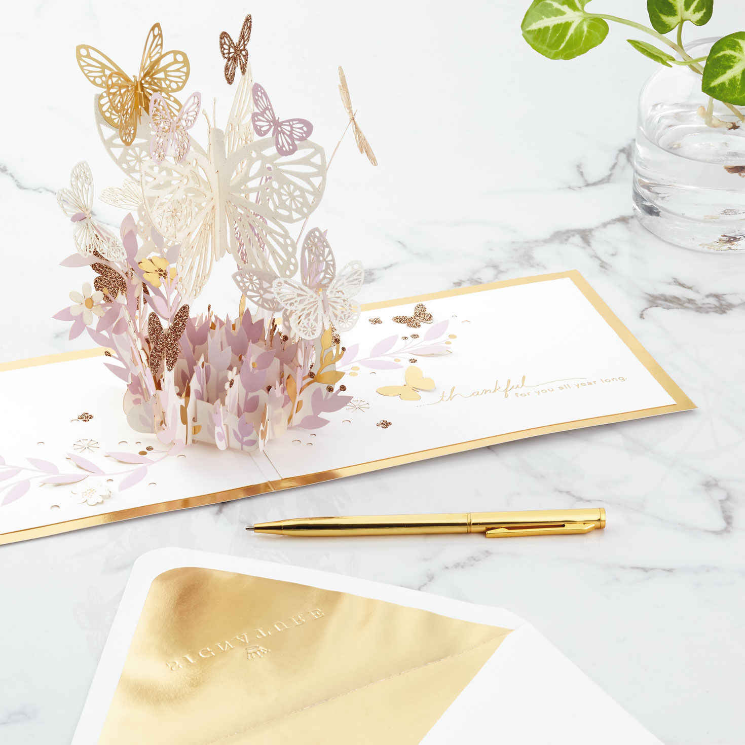 Butterfly Bouquet Thankful for You 3D Pop-Up Thinking of You Card, , large image number 6