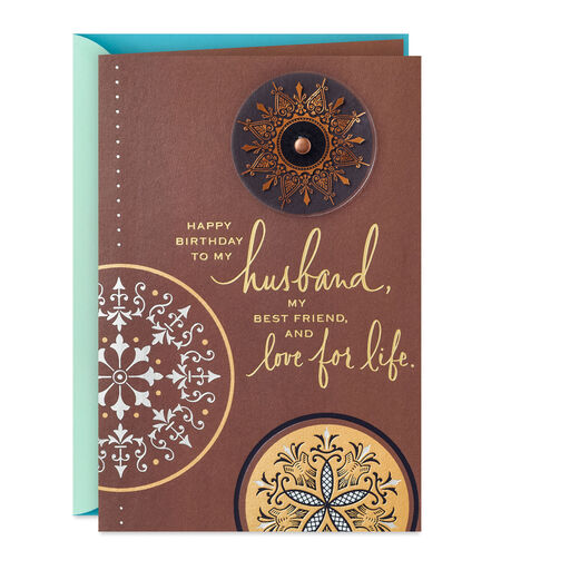 My Husband, Best Friend and Love for Life Birthday Card, 