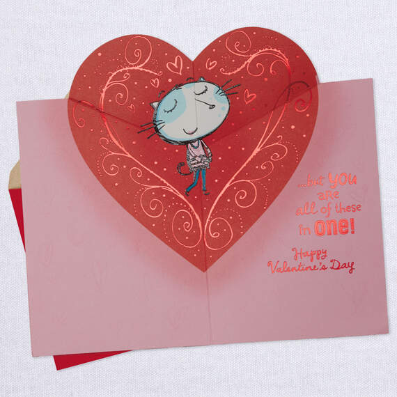 All About Daughters Pop Up Valentine's Day Card, , large image number 4