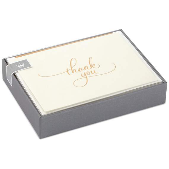 Gold Flourish Script Thank You Notes, Box of 10, , large image number 2
