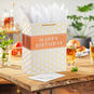 Happy Birthday Hexagons Large Gift Bag In use image number 2