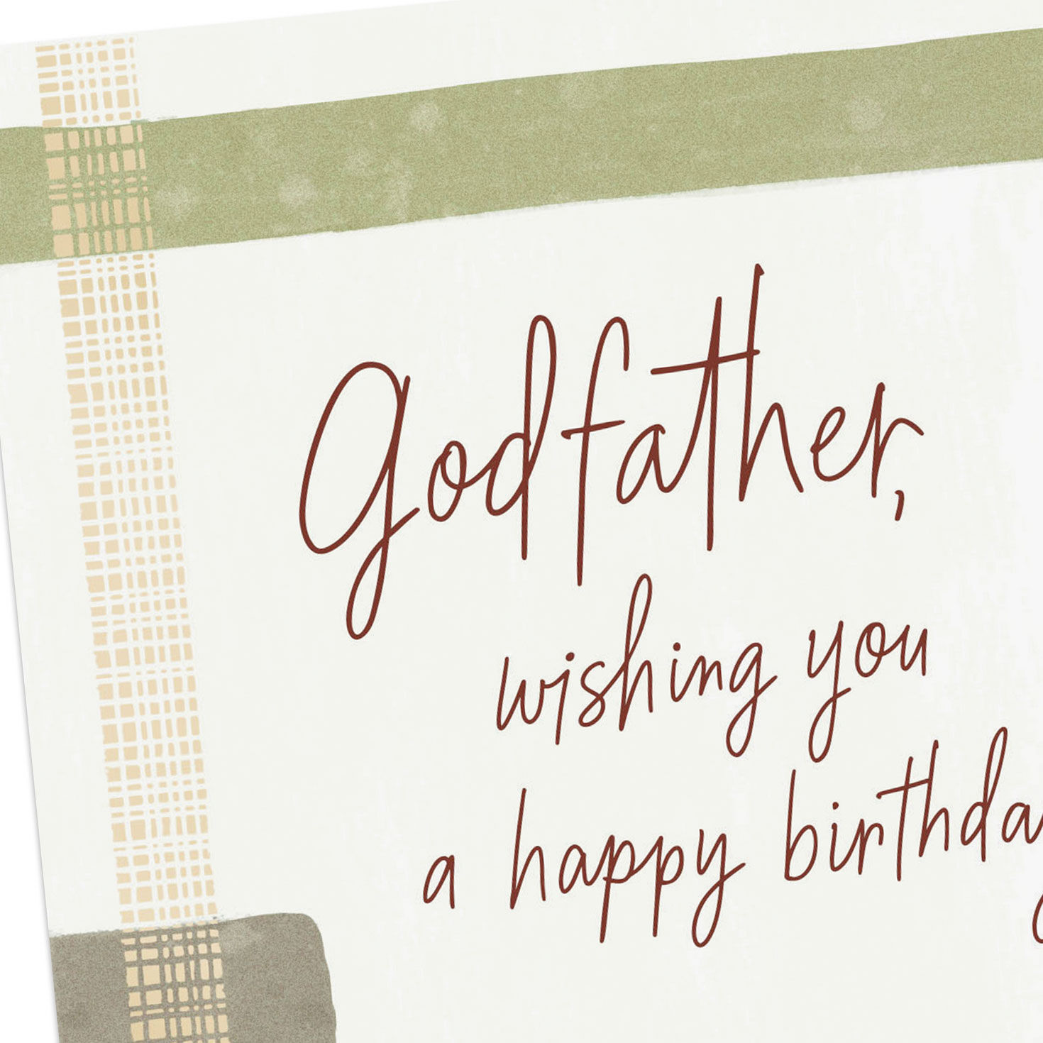 Modern Abstract Foil Godfather Birthday Card Card Front Detail image number 4
