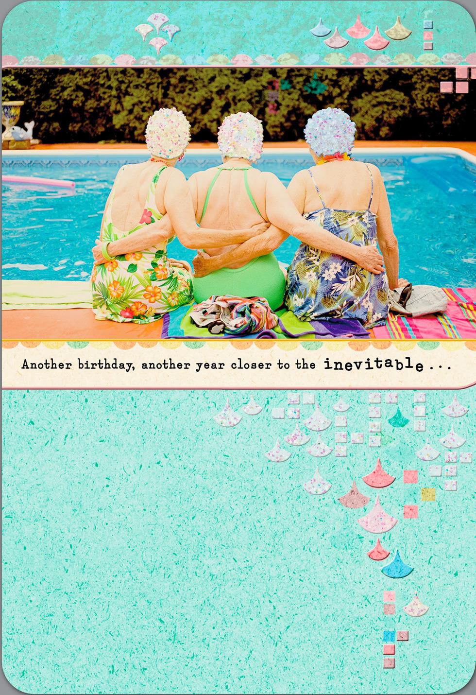 Swim Cap Ladies Funny Birthday Card