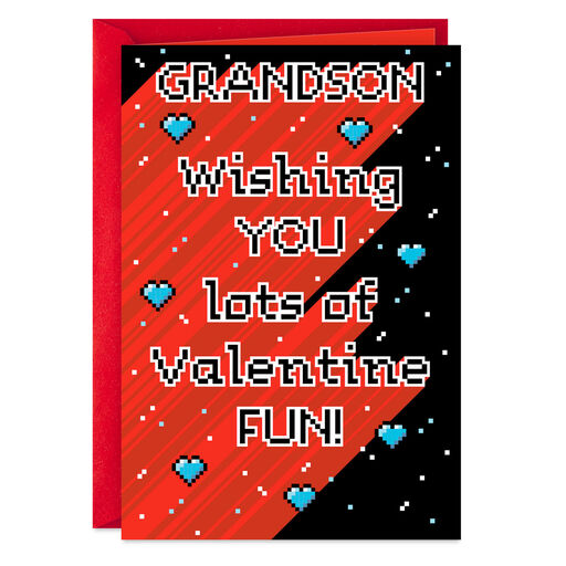 Adventure and Excitement Valentine's Day Card for Grandson, 