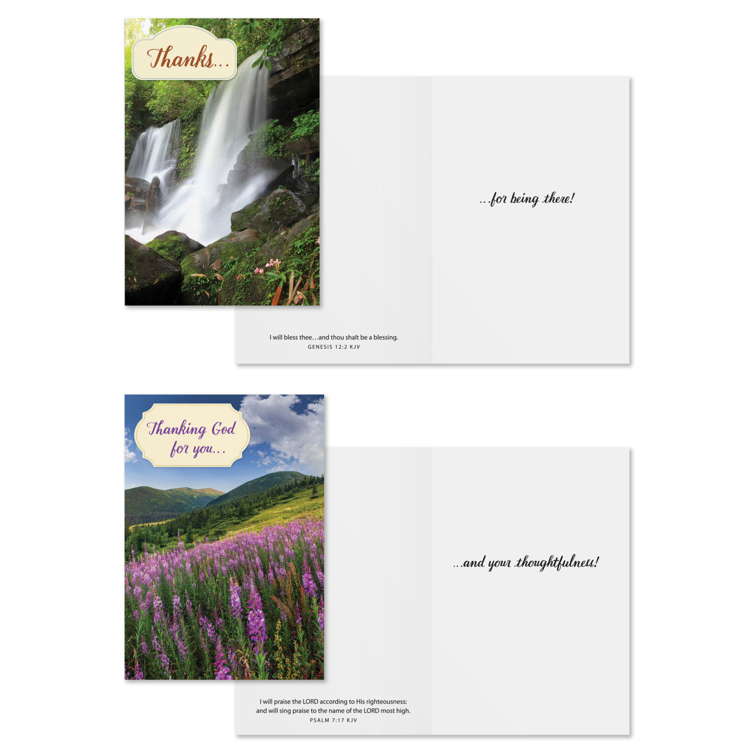 Landscapes DaySpring Thank You Cards Assortment Card Front with Sentiment image number 4