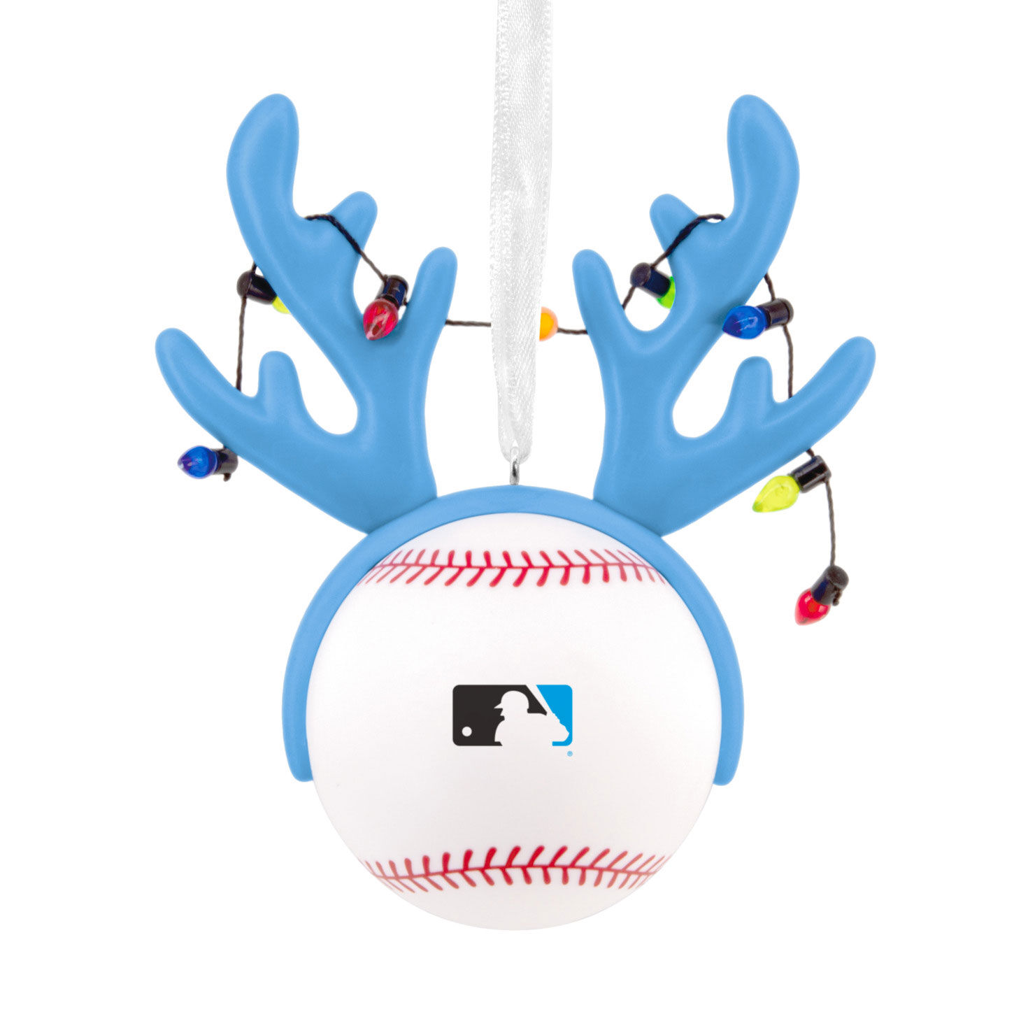 Marlins Reindeer Baseball Christmas Ornament back image number 6