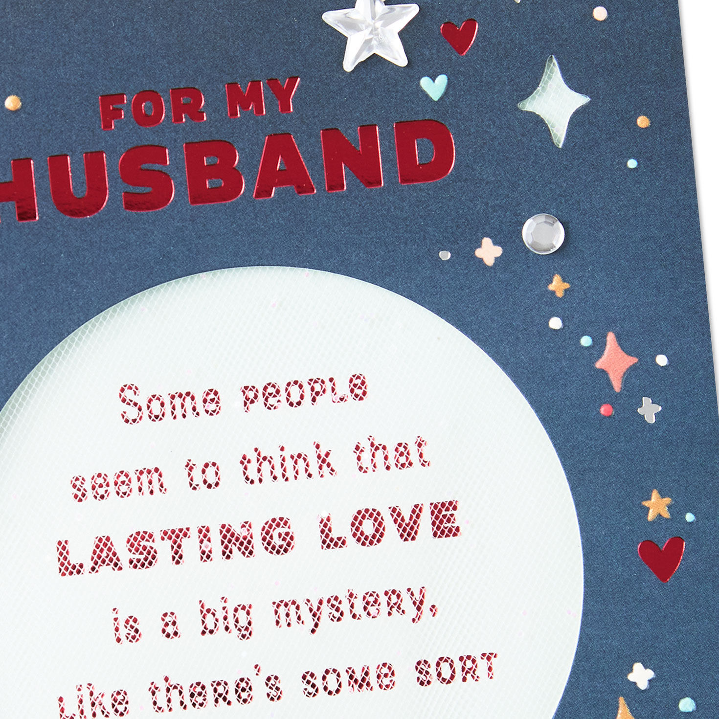 Stars and Hearts Husband Valentine's Day Card  image number 8