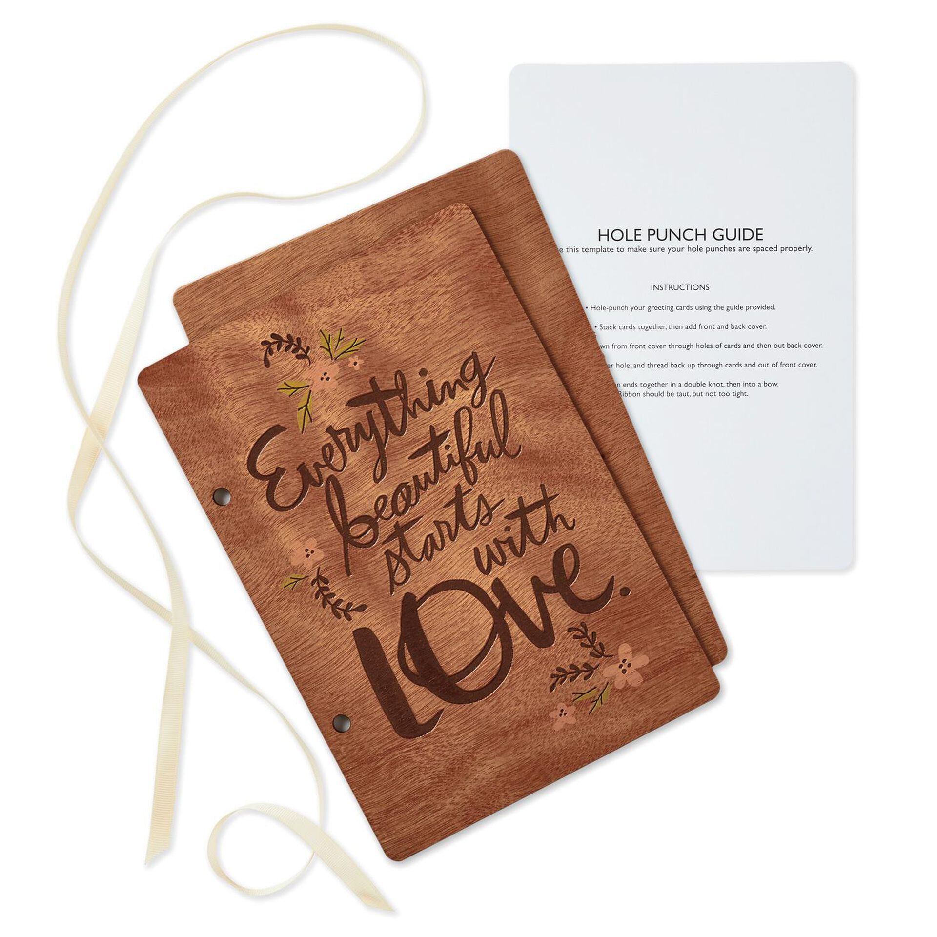 Everything Beautiful Starts With Love Wedding Card Keeper Scrapbooks Hallmark
