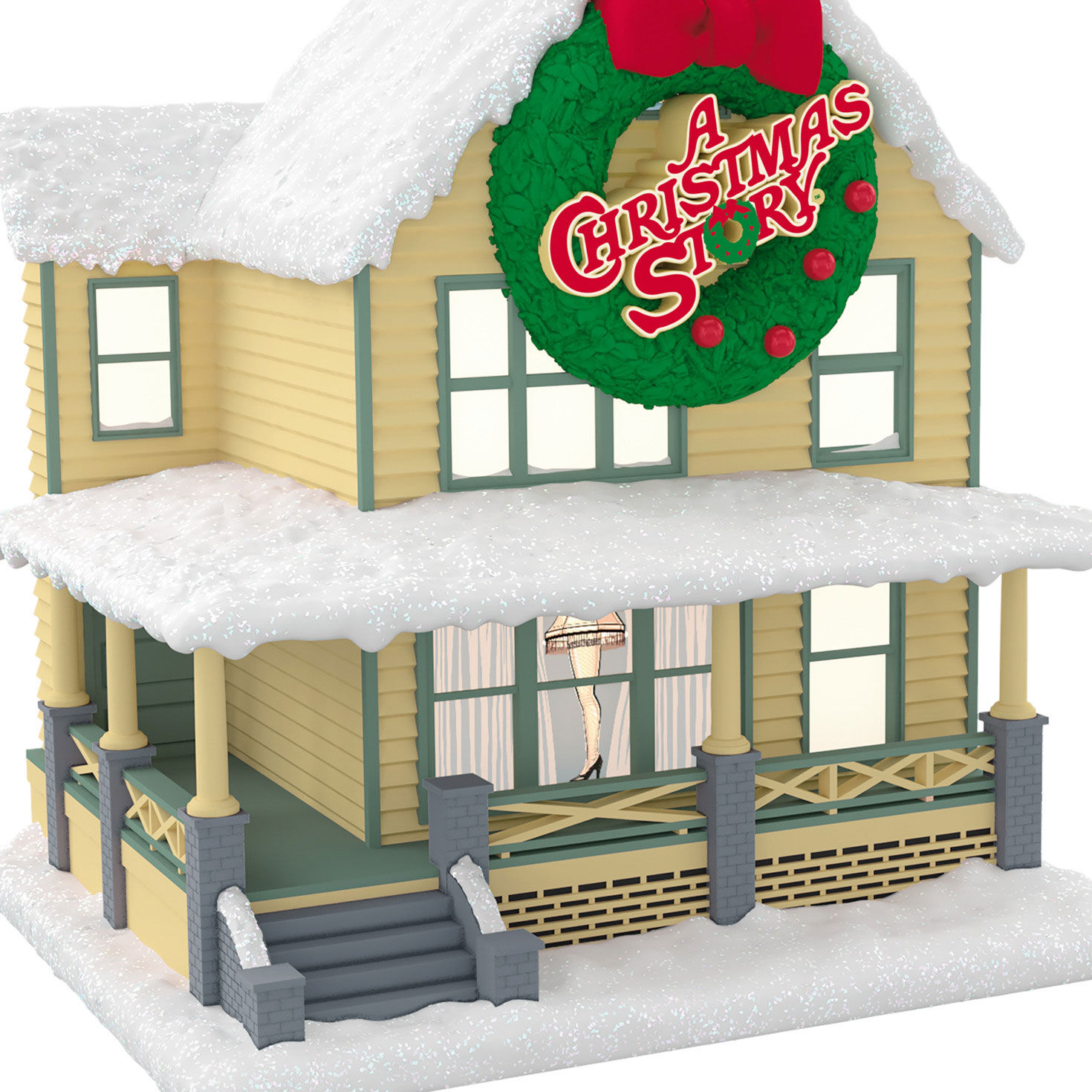 A Christmas Story House Keepsake Ornament closeup view image number 5