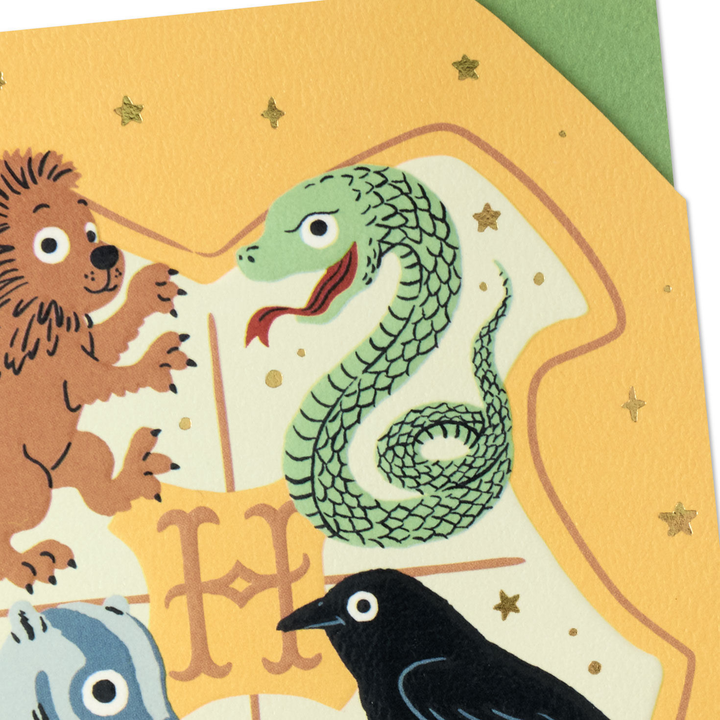 Harry Potter Hogwarts Crest Baby Shower Card Card Front Detail image number 4