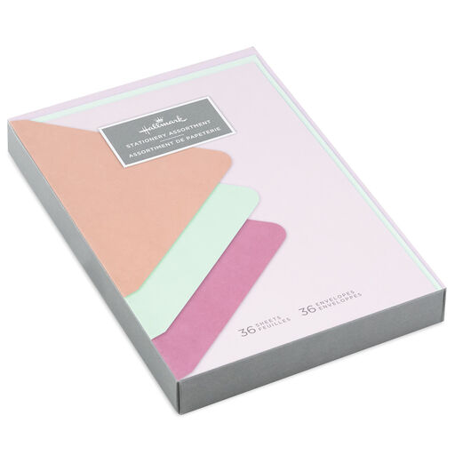 Pastel Paper and Bright Envelopes Stationery Set, 36 sheets, 