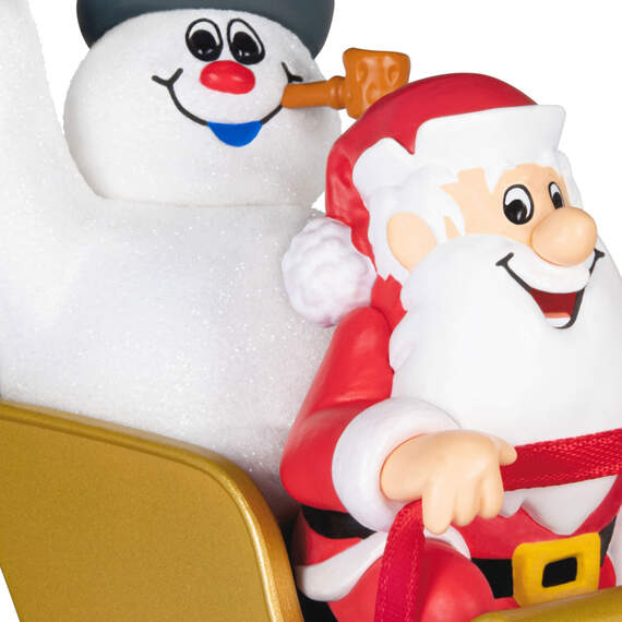 Frosty the Snowman™ Frosty and Santa Ornament, , large image number 4