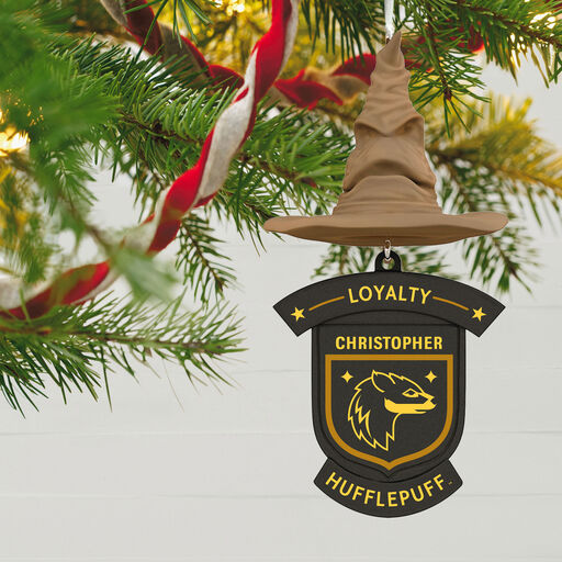 Harry Potter™ Sorting Hat House Trait Personalized Text Ornament, Hufflepuff™, 