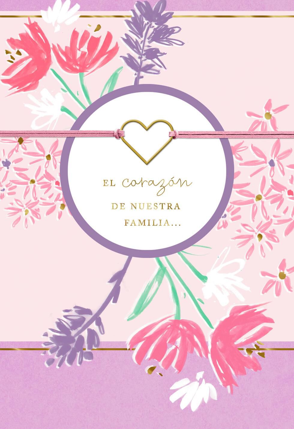 The Heart of Our Family Spanish-Language Mother's Day Card
