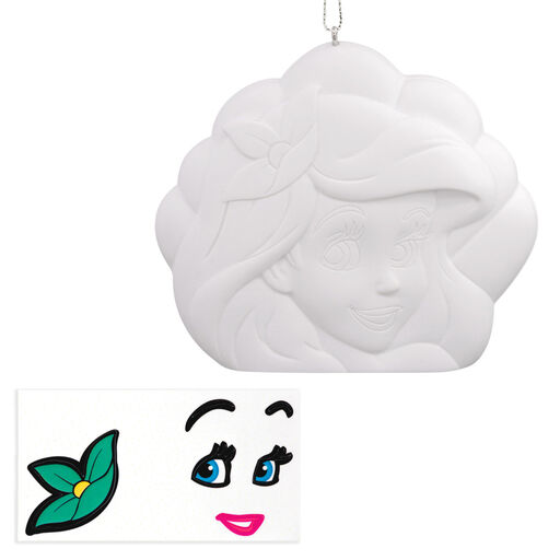 Disney The Little Mermaid Ariel Color-Your-Own Crayola® Hallmark Ornament Kit, 