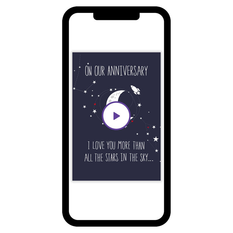 Love You More Than All the Stars Anniversary eCard