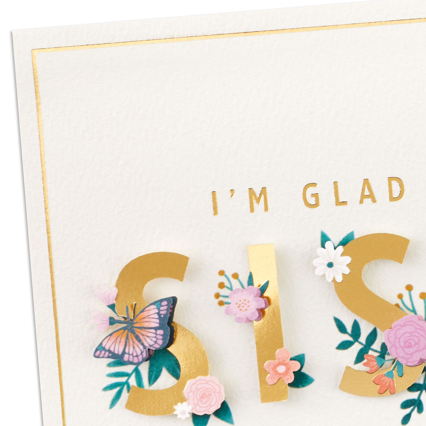Glad You're My Sister Birthday Card for Sister, , large image number 4