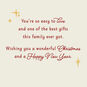 Bell Holiday Garland Niece Christmas Card Sentiment image number 2