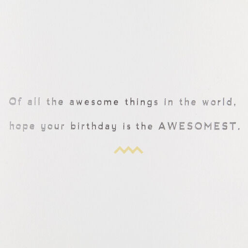 Hope It's Awesome Birthday Card With Stickers, 