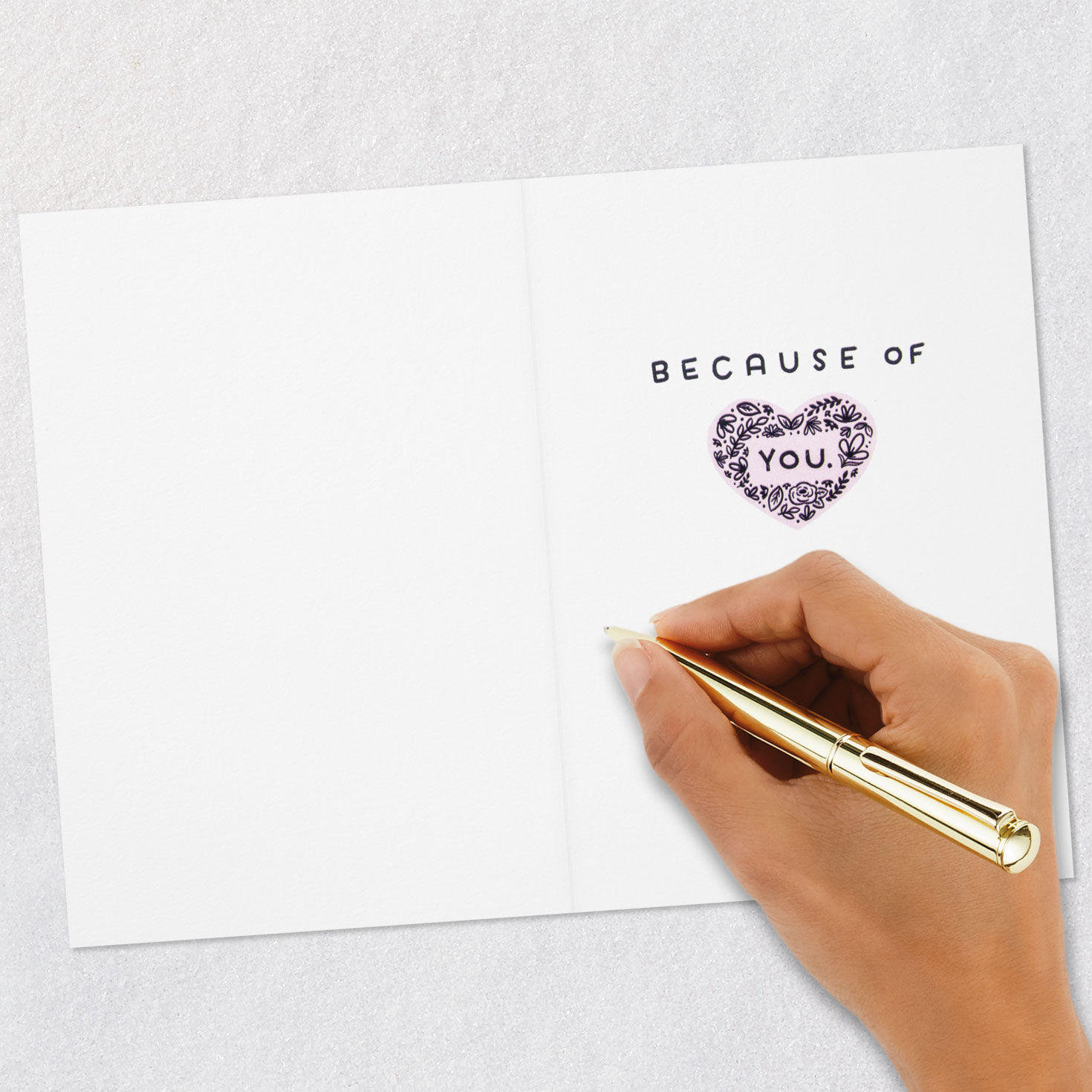 Pink and Black Floral House Mother's Day Card Signing card image number 6