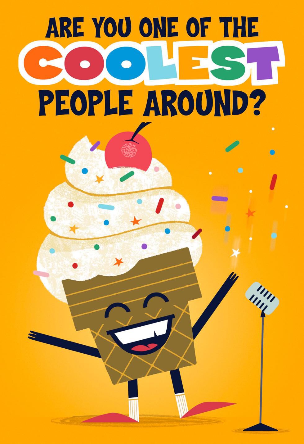 Coolest Person Around Musical Birthday Card