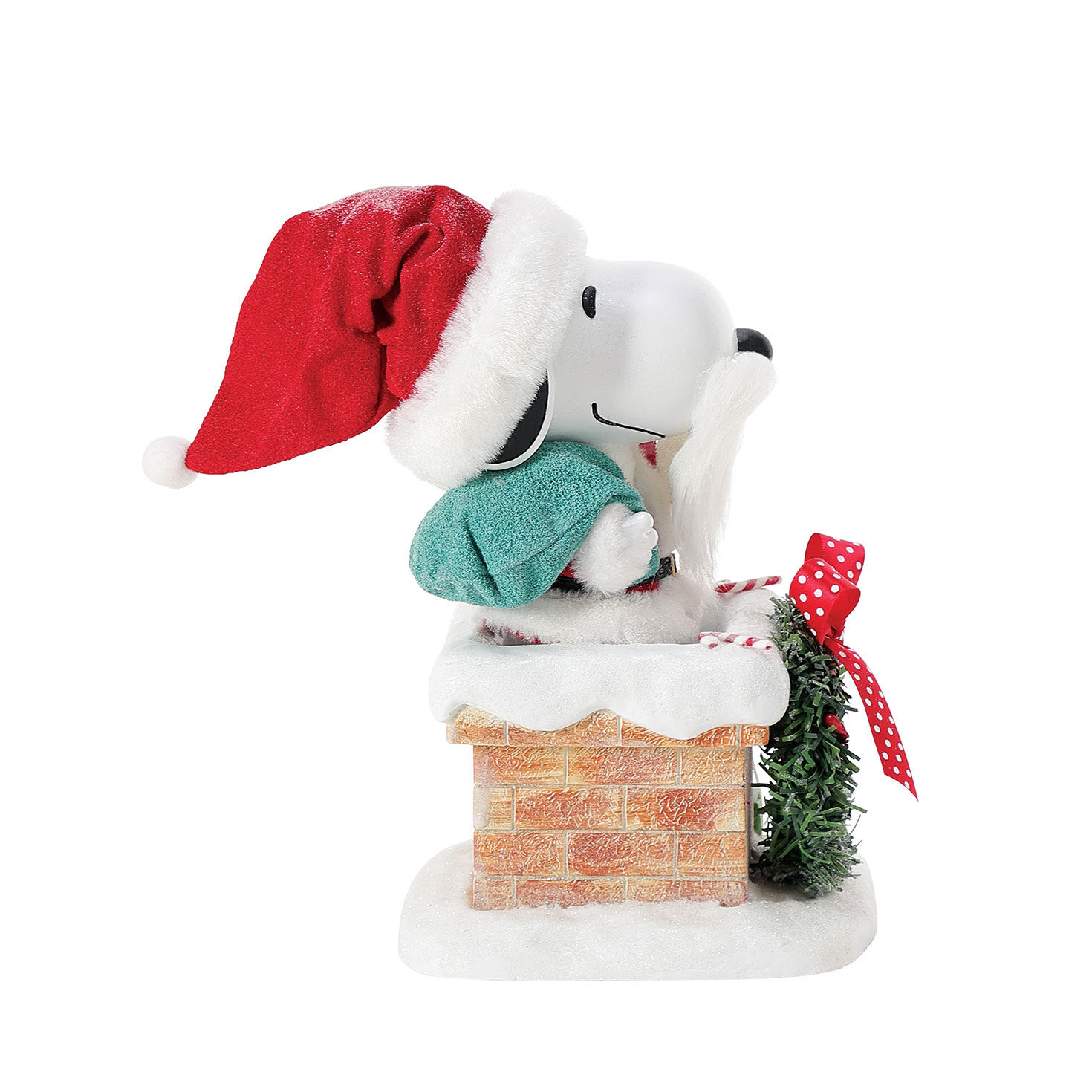 Enesco Peanuts Santa Snoopy in Chimney Figurine, 8" for only USD 69.99 | Hallmark