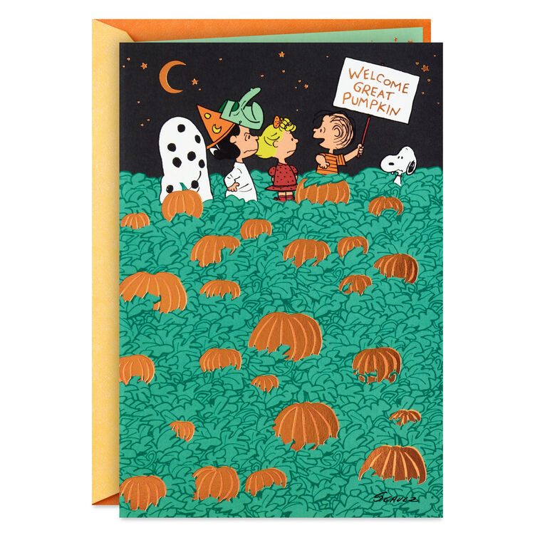 Peanuts® Welcome Great Pumpkin Halloween Card