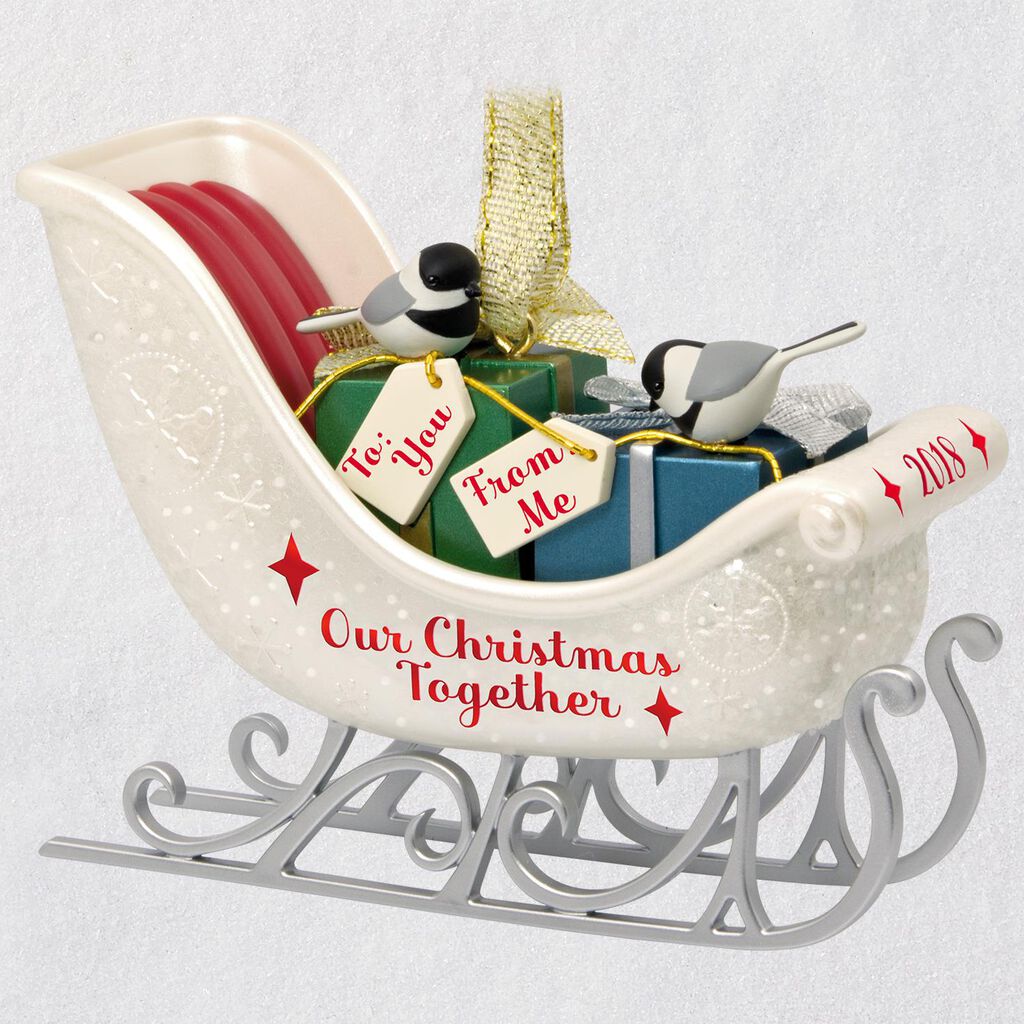 Our Christmas Together Sleigh 2018 Ornament Keepsake Ornaments Our Christmas Together Sleigh 2018 Ornament