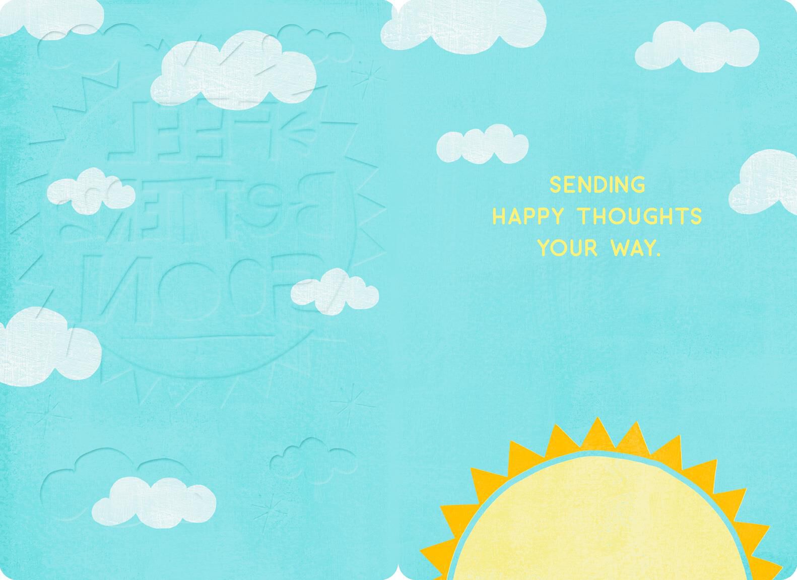 Feel Better Soon Sun Jumbo Get Well Card, 16.25"