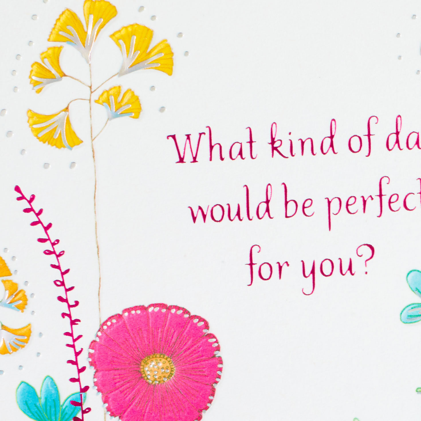 Colorful Wildflowers Perfect Day Birthday Card, , large image number 5