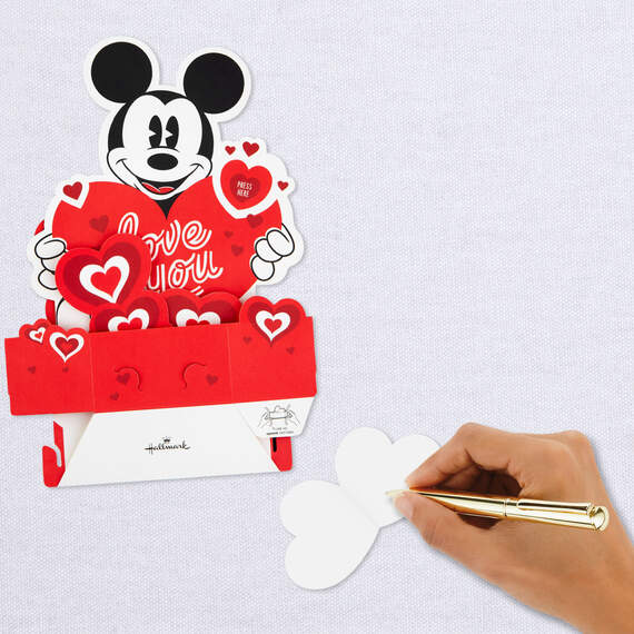 Disney Mickey Mouse Love You Musical 3D Pop-Up Love Card With Light, , large image number 6
