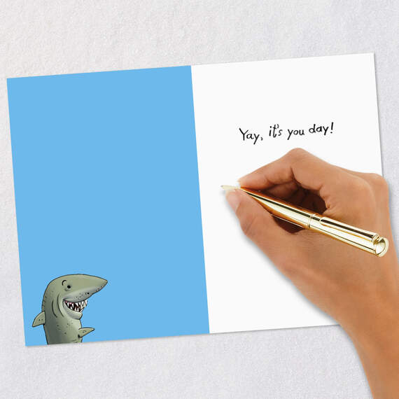 Shark Week Funny Birthday Card, , large image number 6