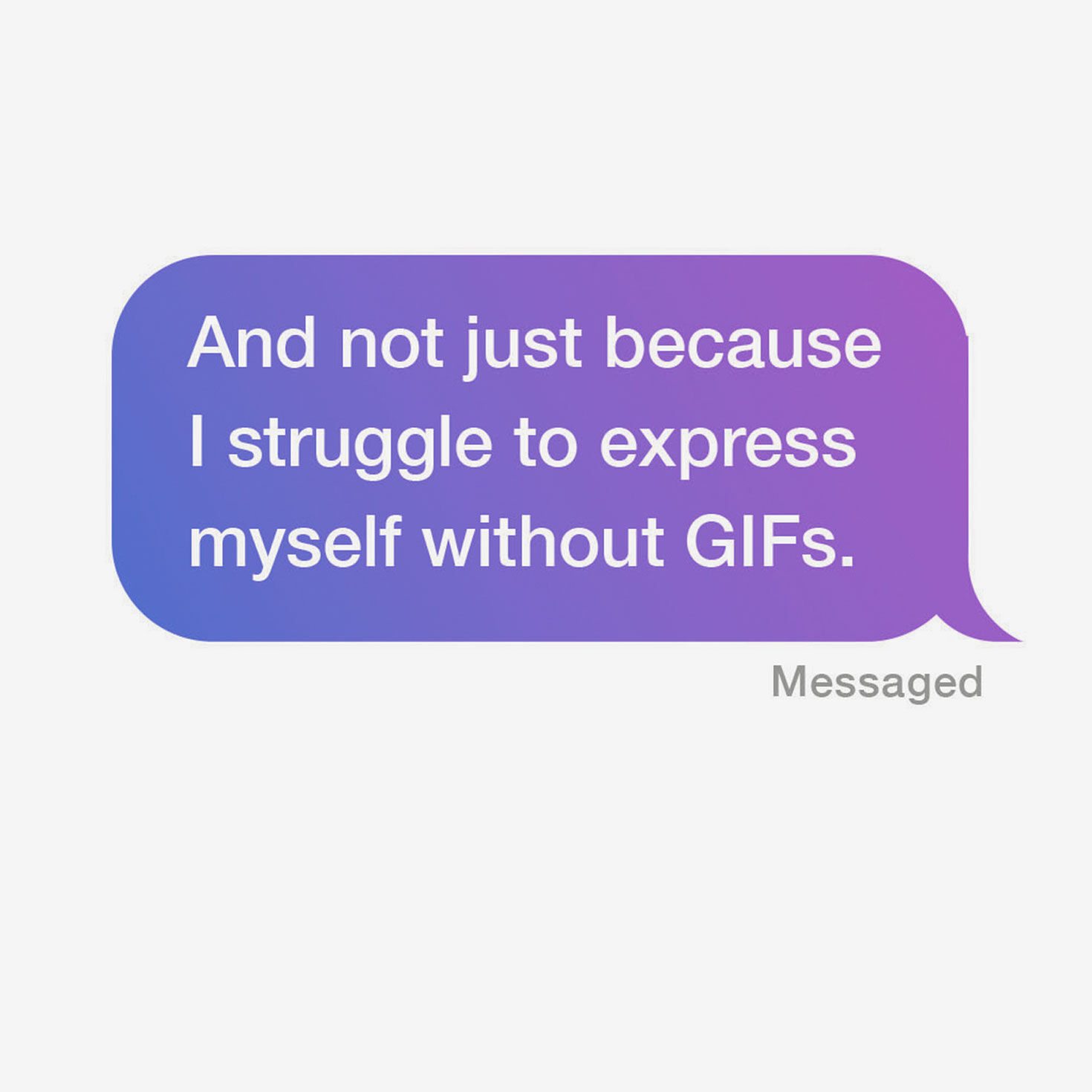 Text Bubble Funny Thank You Card Sentiment image number 2