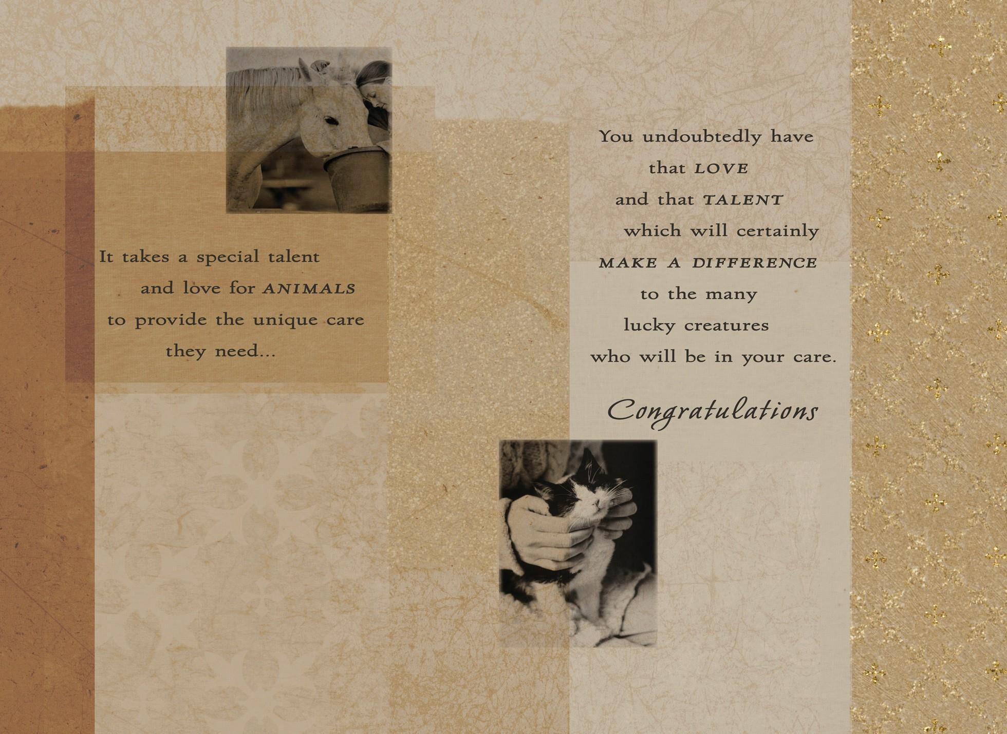 Veterinary Medicine Graduation Card