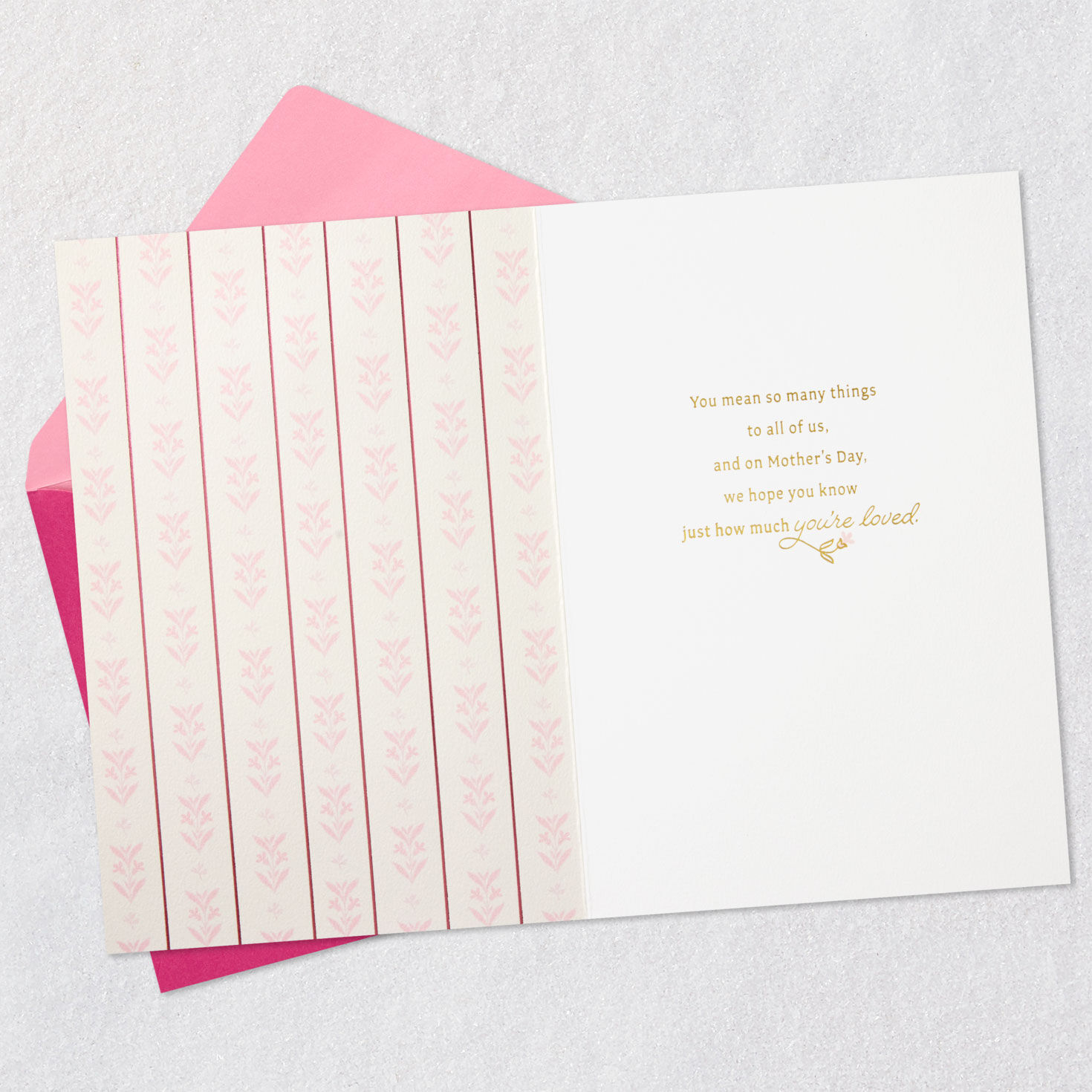 Oval Frame Family Mother's Day Card for Grandma Open card with envelope image number 3