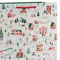 Festive Holiday Toile Jumbo Christmas Gift Bag Handle Detail image number 4