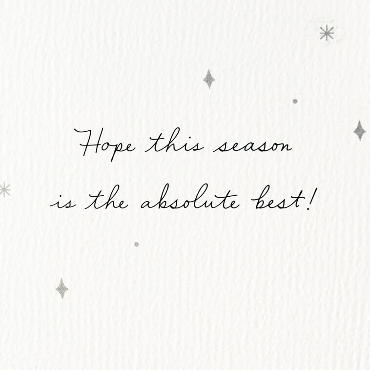 Patterned Lettering Boxed Christmas Cards Pack sentiment image number 4